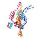 Pet Toy Knotted Rope Assorted Colors, 9 in (12 Pack)