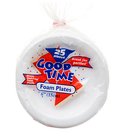 Good Time, Foam Plate 25 ct, 6 in (30 Pack)