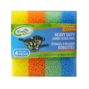 Scouring Pads Assorted Colors, 4 ct (12 Pack)