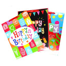 Gift Bags Happy Birthday Large Assorted (12 Pack)