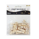 Craft Clothespins Mini Wooden (12 Pack)
