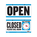 Bazic, Sign CLOSED With Clock (24 Pack)