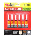Xtra Tuff, Super Glue, 6 ct (12 Pack)