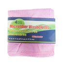 Wash Cloths Microfiber Pink, 4 ct (12 Pack)