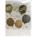 Happy Birthday Cards Assorted Gold & Black (24 Pack)