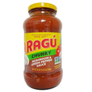 Ragu, Sauce Chunky Mushroom & Pepper, 24 oz (12 Pack)