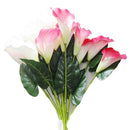 Calla Lily Bouquet 7 Heads Assorted Colors, 23 in (24 Pack)