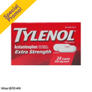 Tylenol, Extra Strength, 24 ct, 500 mg (12 Pack)