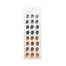 Hair Clips Mini Assorted Colors, 24 ct (12 Pack)