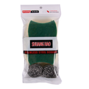 Shuang Hao, Scourer Pads Sponge & Stainless Steel, 4 ct (12 Pack)