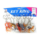 Key Chain Animals Assorted Colors (12 Pack)