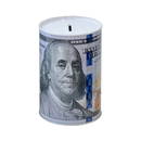 Coin Bank Tin USD, 6 in (24 Pack)