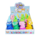 Crystal Mud, Toy Slime Dinosaur With Whistle Assorted Colors (12 Pack)