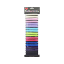 Hair Elastic Bands Assorted Colors, 18 ct (12 Pack)