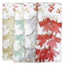 X-Mas Decor Bow 6pc Assorted, 2 in (12 Pack)