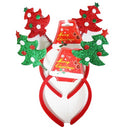 X-Mas Headband With Tree Assorted Colors (12 Pack)