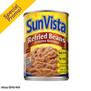 Sun Vista, Refried Beans, 16 oz (12 Pack)
