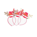 X-Mas Headband W-Deer Ears Assorted Colors (12 Pack)