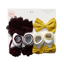 Baby Booties Girl 2Pair & 2 Head Band (36 Pack)