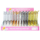 Pen Black Ink Bird Design Assorted Colors (48 Pack)