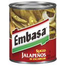 Embasa, Jalapeño Peppers Sliced, 26 oz (12 Pack)