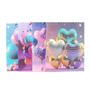 Gift Bags Purple Love Large Assorted (12 Pack)
