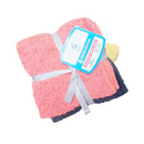 Amber Mills, Wash Cloths Assorted Colors With Ribbon, 6 ct (12 Pack)