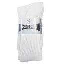 Men's Crew Socks 9-11 White, 3 ct (12 Pack)