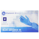 Diamond Gloves, Gloves Vinyl Blue Medium 100pc Powder Free, 100 ct (10 Pack)