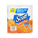 Scott, Bath Tissue 4 ct 1Ply Comfort, 116 ct (12 Pack)