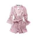 Ladies Bath Robe Short Rose S - Xl (6 Pack)