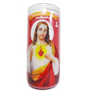 Candle 14 Days Sagrado Corazón De Jesus, 9 in (6 Pack)