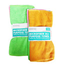 Essential, Microfiber Towels Assorted Colors, 4 ct (24 Pack)