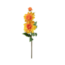 Dahlia Flower Artificial Orange, 31 in (24 Pack)