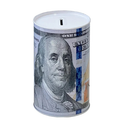 Coin Bank Tin USD (12 Pack)