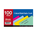 Index Cards 3 x 5 in Colored, 100 ct (36 Pack)