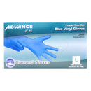 Diamond Gloves, Gloves Vinyl Blue Large Powder Free, 100 ct (10 Pack)