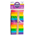 FamilyMaid, Craft Sticks Wood 100pc Assorted Colors, 100 ct (12 Pack)
