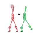 Pet Toy Rope Assorted Colors, 12 in (12 Pack)
