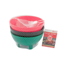 Salsa Bowl Assorted Colors, 3 ct, 4.75 in (24 Pack)