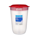 Pitcher Plastic With Lid Assorted Colors, 78 oz (48 Pack)