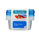Storage Containers With Lids, 5 ct, 9.5 oz (48 Pack)