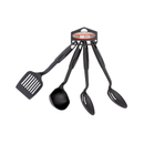 Kitchen Utensils Plastic Black, 4 ct (24 Pack)