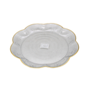 Serving Tray Clear With Gold, 11.8 in (48 Pack)