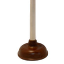 Plunger With Wood Handle Brown (24 Pack)