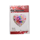 Balloons Foil Heart Te Amo, 18 in (12 Pack)