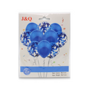 Balloons Blue With Ribbon, 10 ct (12 Pack)