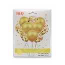 Balloons Yellow With Ribbon, 10 ct (12 Pack)