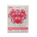 Balloons Pink With Ribbon, 10 ct (12 Pack)