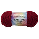 Knitting Yarn Burgundy 100% Acrylic (10 Pack)